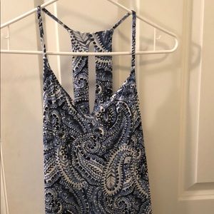 Cynthia Rowley medium maxi navy and blue